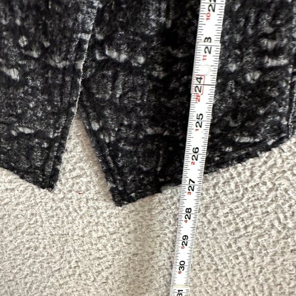 EILEEN FISHER Open Front Cardigan Sweater Wool Black Speckled - Picture 4 of 16